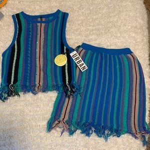 Urban outfitters knit 2-piece set